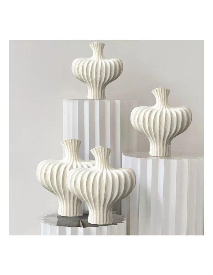 SOGA 2 Pack 30cm Decorative Ceramic Vases image 3