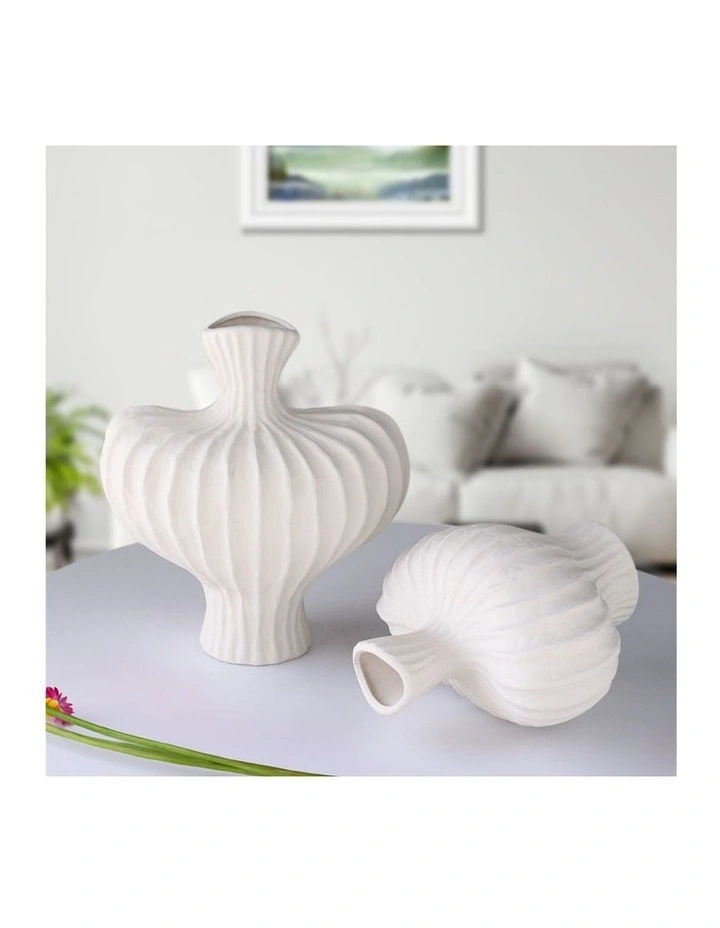 SOGA 2 Pack 30cm Decorative Ceramic Vases image 7