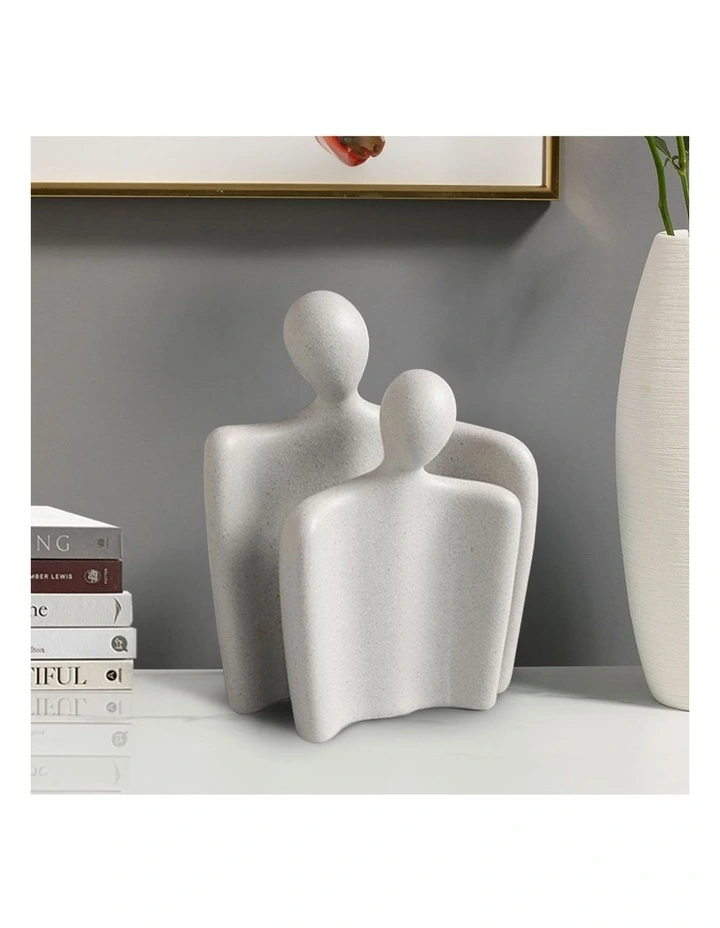 SOGA 2X Ornament Set of 2 Abstract Human Figurine Sculptures Minimalist Modern Art Statues for Home image 4