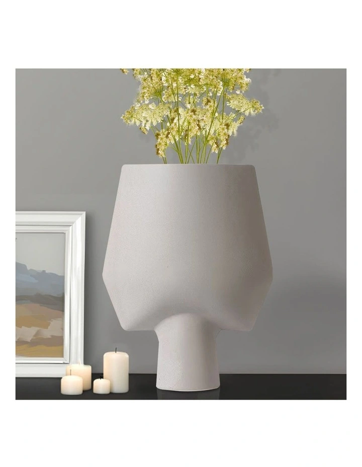 SOGA 2 Pack 43cm Abstract Square Ceramic Vases image 4
