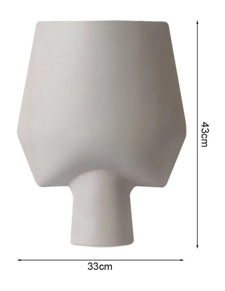 SOGA 2 Pack 43cm Abstract Square Ceramic Vases image 5