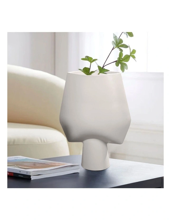 SOGA 2 Pack 43cm Abstract Square Ceramic Vases image 7