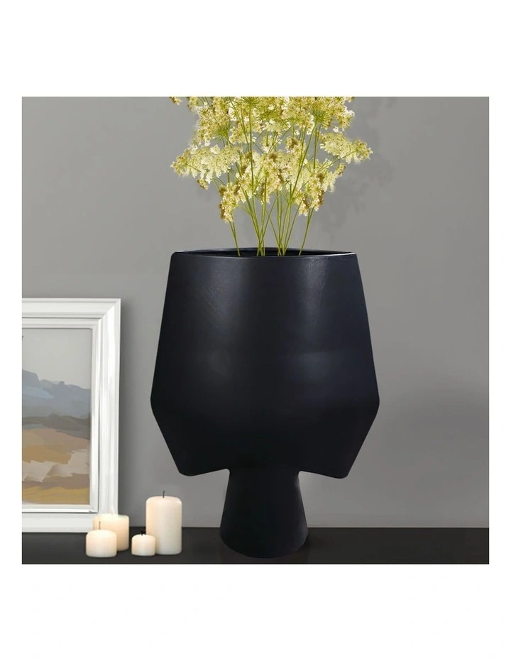SOGA 43cm Large White Abstract Ceramic Vase image 3