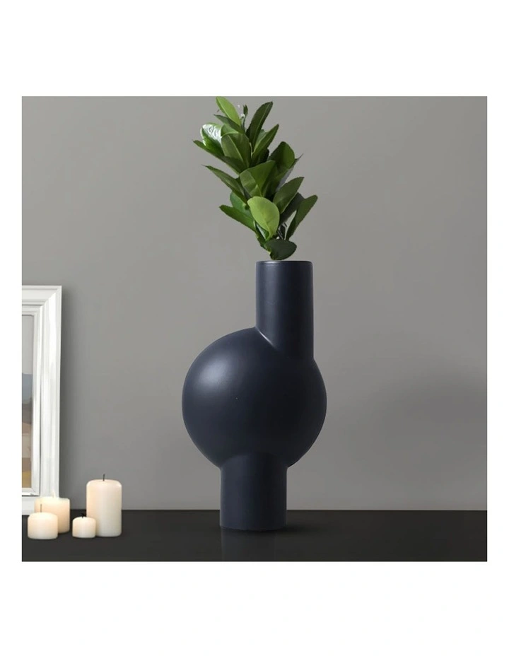 SOGA 2 Pack 32cm White Abstract Ceramic Vases image 6