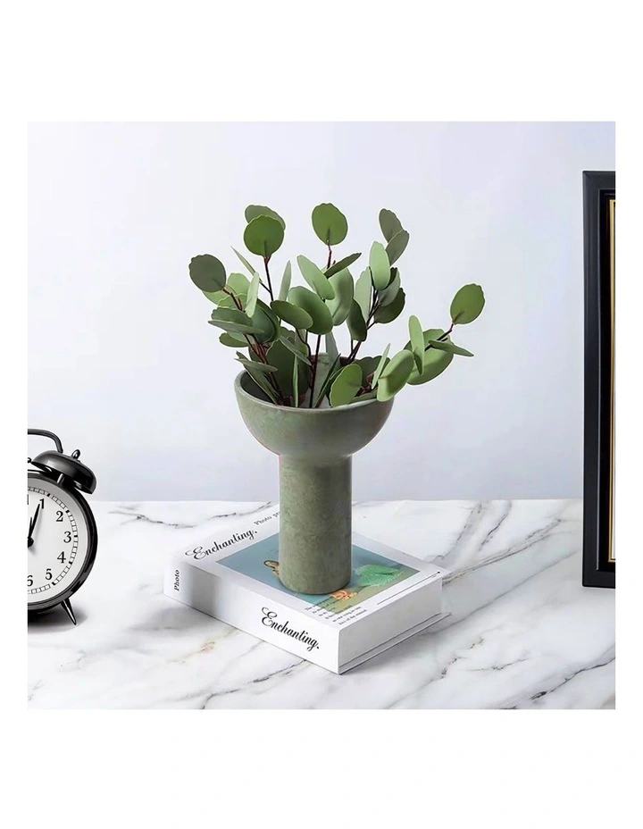 SOGA 2 Pack 20cm White Nordic Ceramic Vases image 3