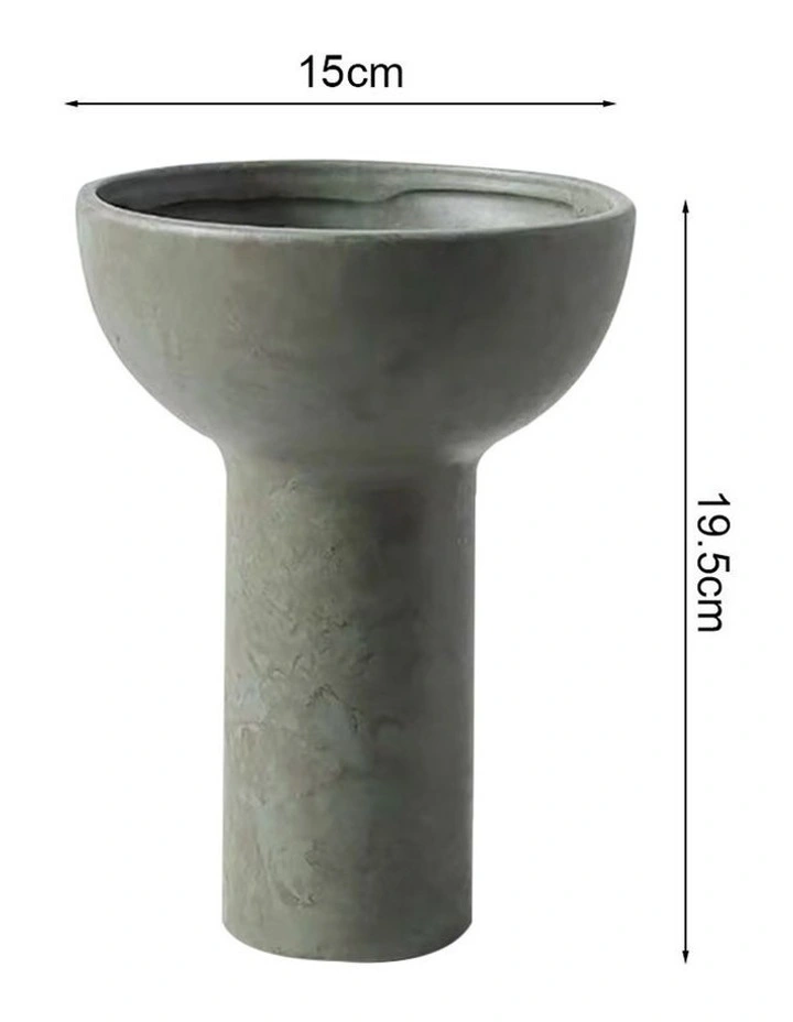 SOGA 2 Pack 20cm White Nordic Ceramic Vases image 5
