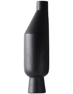 SOGA 52cm Tall Black Minimalist Ceramic Vase