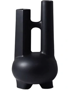 SOGA Modern Double-Tube Geometric Decorative Vase