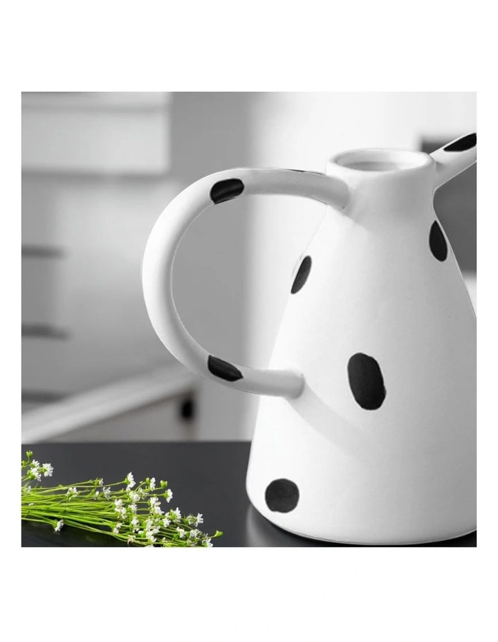 SOGA 2 Pack 24cm Polka Dot Ceramic Vases image 6