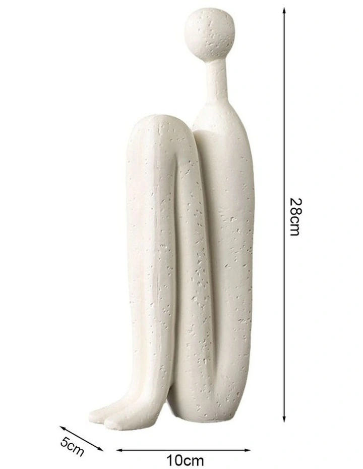 SOGA 2 Pack 28cm Stickman Resin Decorative Statues image 5
