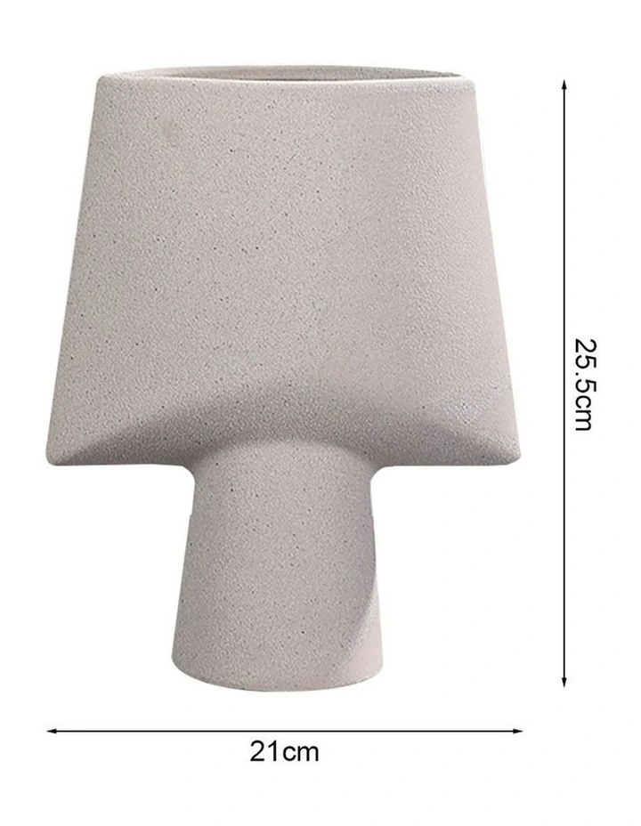 SOGA 26cm Geometric Ceramic Vase image 5