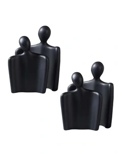 SOGA 2 Sets Abstract Human Resin Figurines