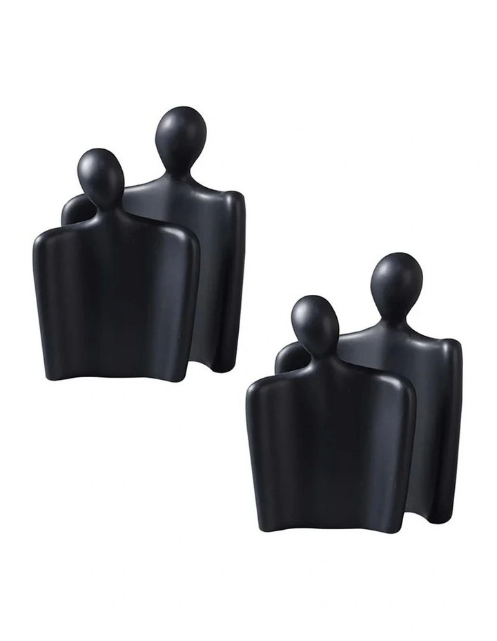 SOGA 2 Sets Abstract Human Resin Figurines image 1
