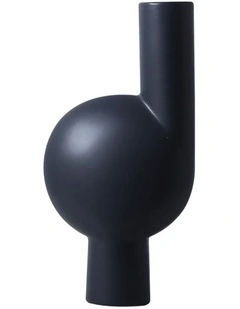 SOGA 37cm Large White Abstract Narrow-Neck Ceramic Vase