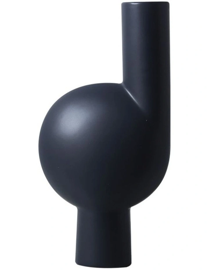 SOGA 37cm Large White Abstract Narrow-Neck Ceramic Vase image 1