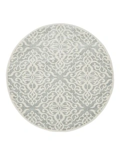 Chrome Lydia Round Rug