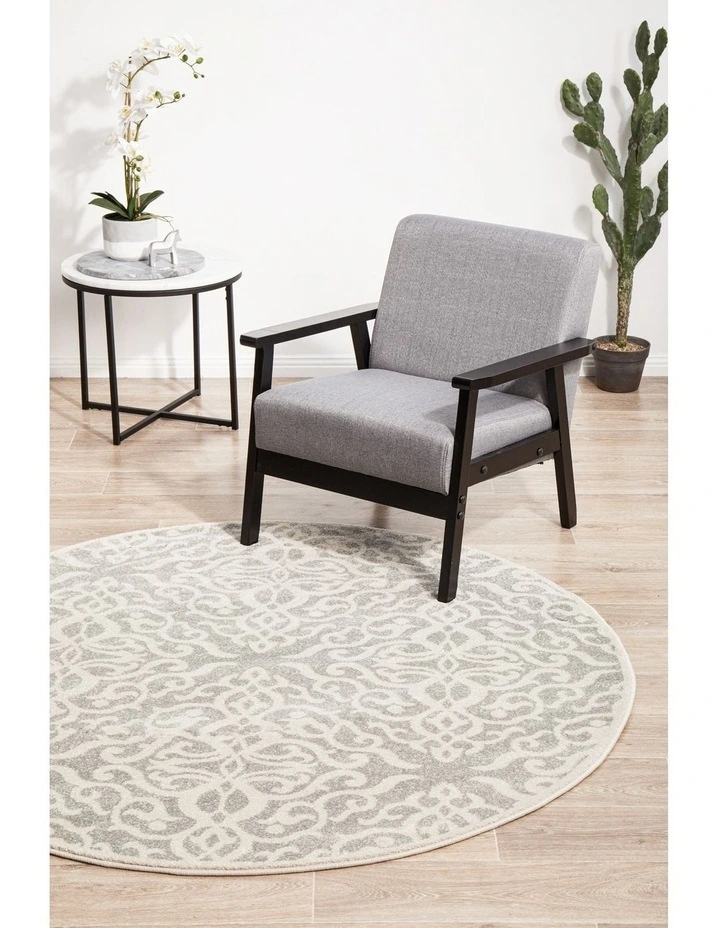 Chrome Lydia Round Rug image 3