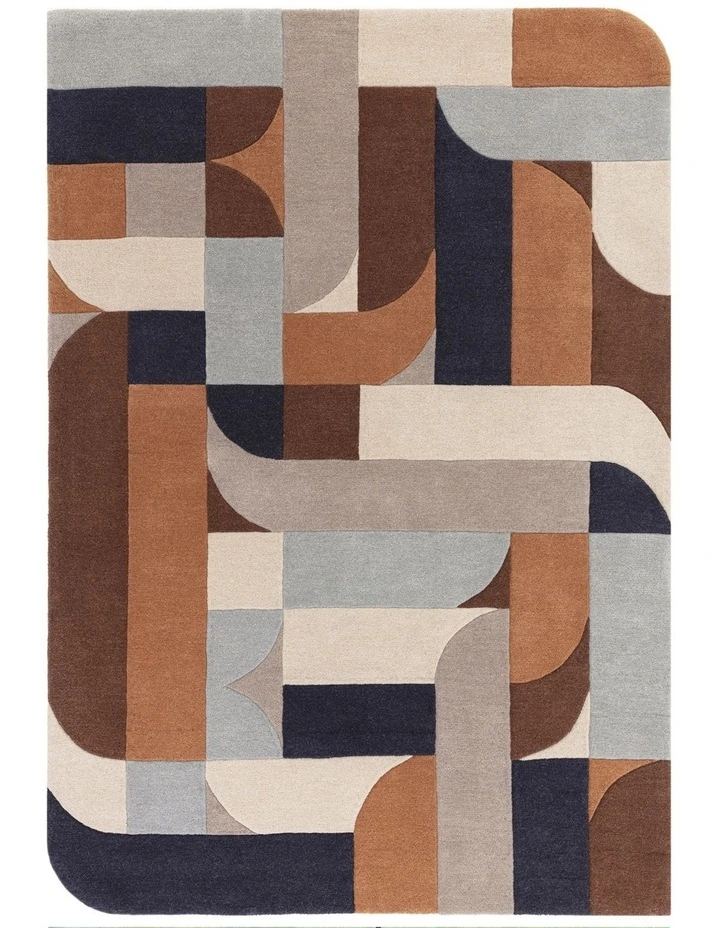 Asiatic Klotski Terracotta Rug image 3