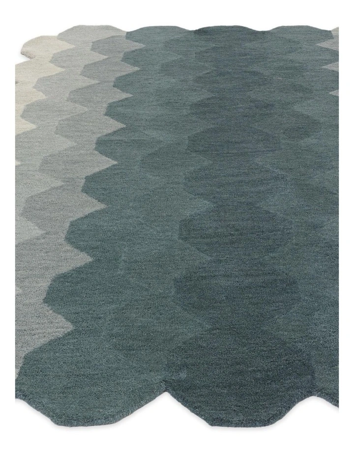 Asiatic Hive Teal Rug image 3
