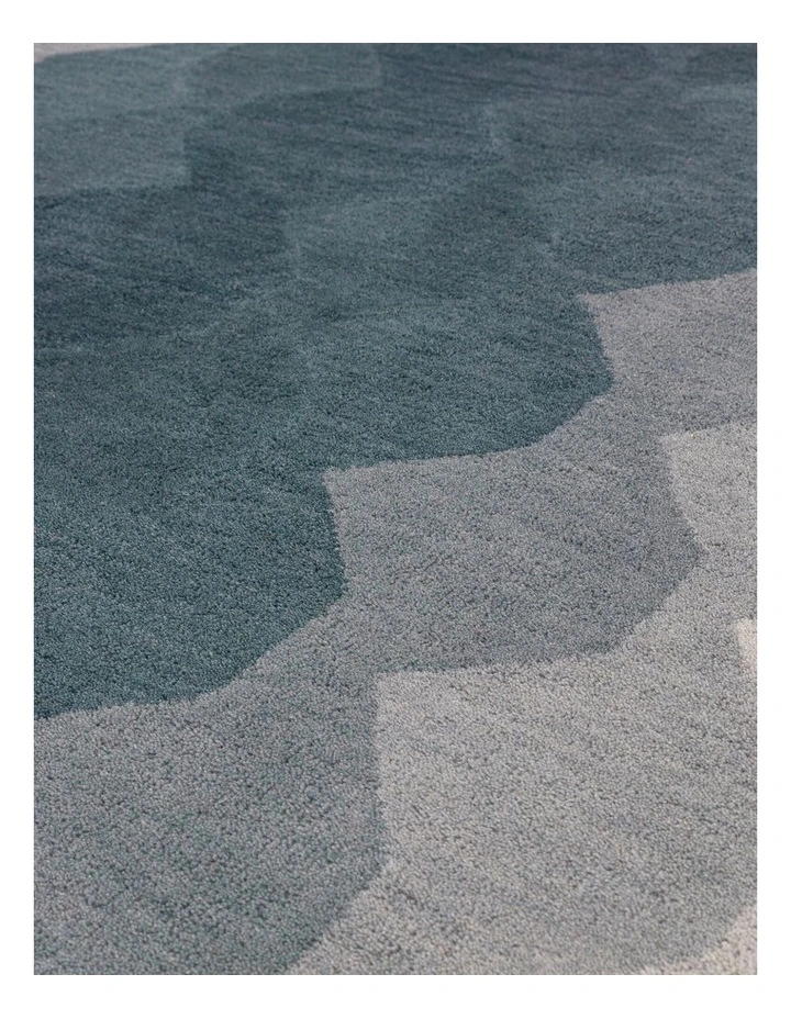 Asiatic Hive Teal Rug image 5