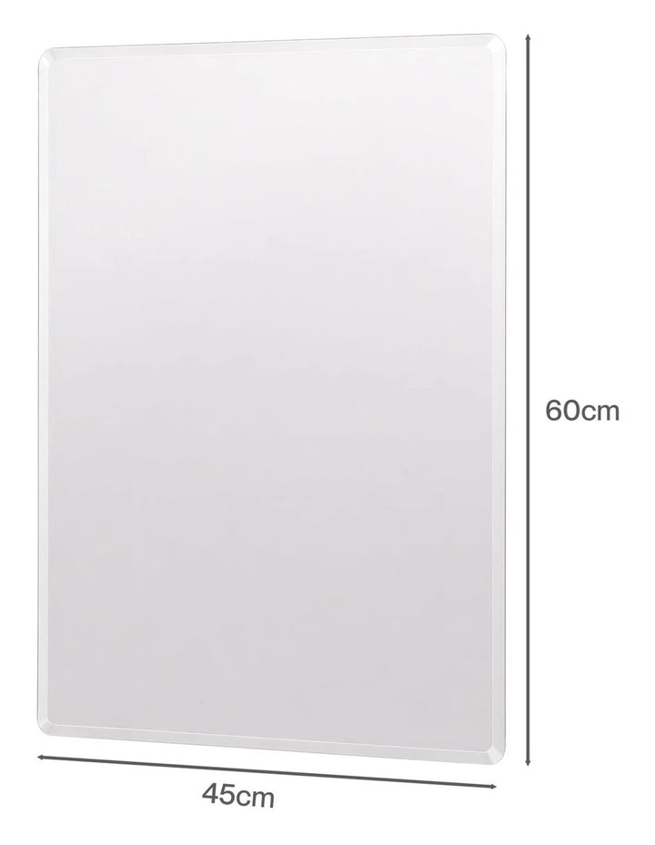 Yezi Wall Vanity Mirror Decorative Bathroom HD Glass Anti-explosion Frameless image 3