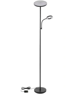 Emitto Modern Floor Lamp 2-in-1 Adjustable Reading Light Remote Control Timer