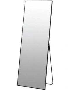 Yezi Rectangular Full Length Mirror 165x60cm Black Standing Floor Wall Leaning
