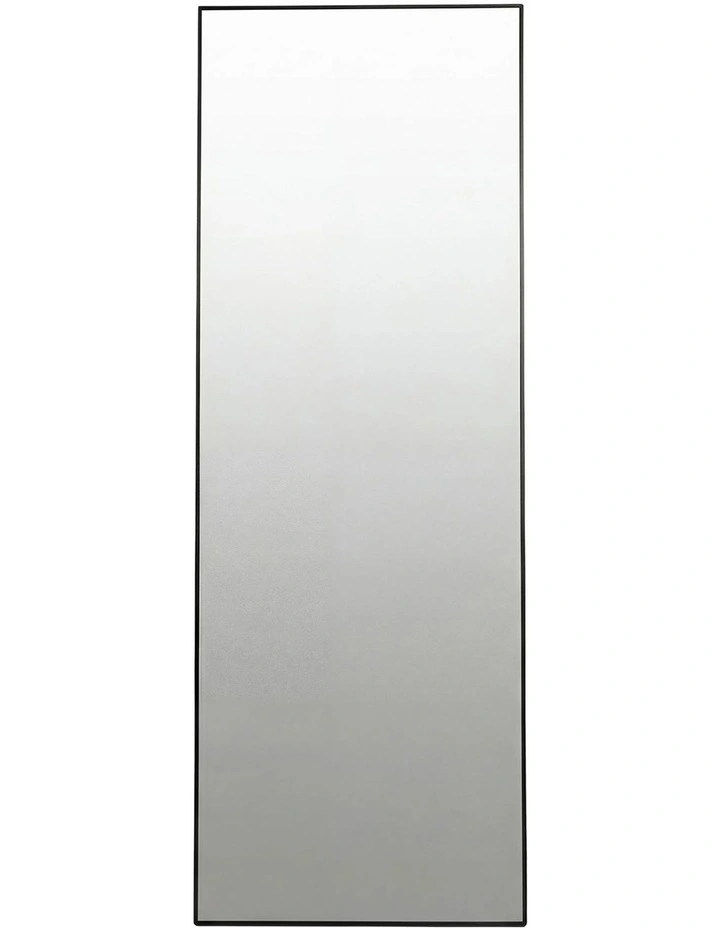 Yezi Rectangular Full Length Mirror 165x60cm Black Standing Floor Wall Leaning image 2