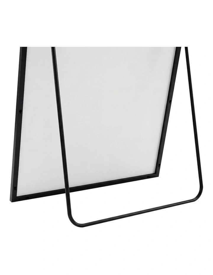 Yezi Rectangular Full Length Mirror 165x60cm Black Standing Floor Wall Leaning image 4