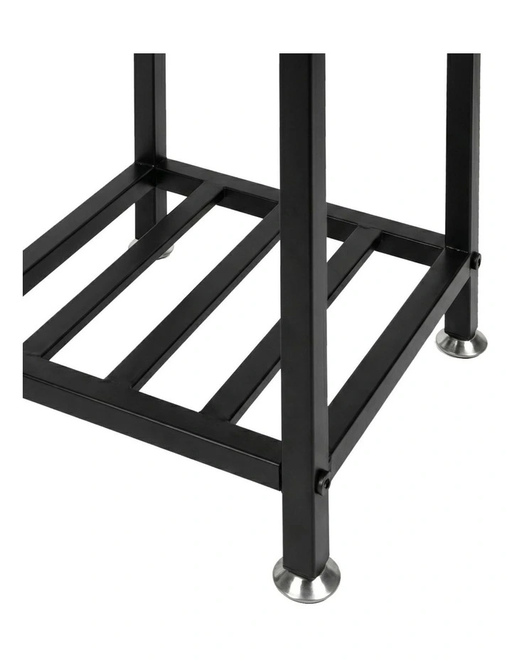 Levede Metal Plant Stand 76cm Tall 2 Tier Indoor Corner Shelf Black Display Rack image 6