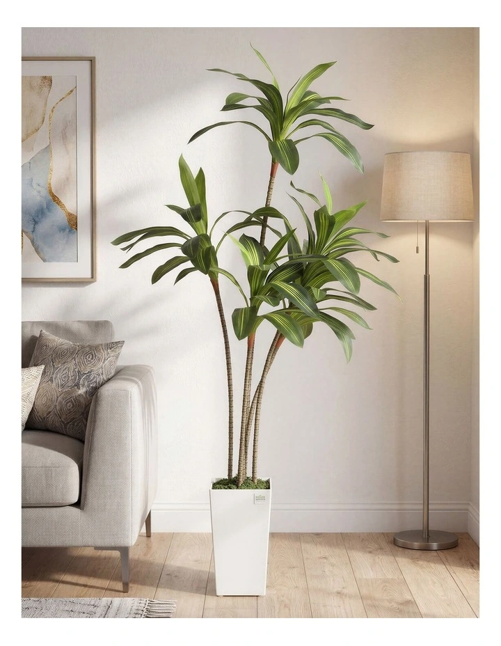 Lambu Artificial Dracaena Tree Lifelike Fake Leaves Artificial Plants Indoors image 7