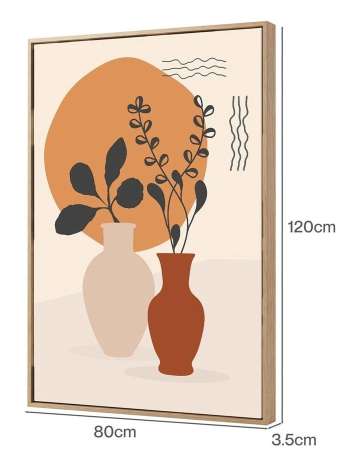 Yezi Wall Art Canvas Modern Abstract 80120cm Framed Artwork Home Office Decor image 3