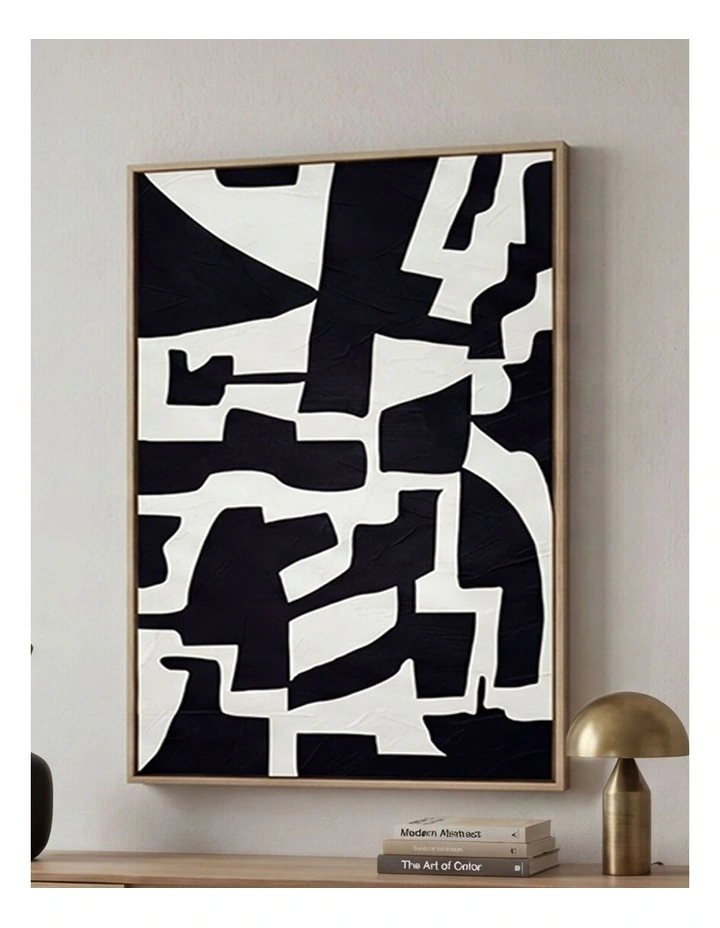 Yezi Modern Wall Art Canvas Abstract 80120cm Framed Artwork Home Office Decor image 7