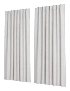 Marlow 2 Panels Blackout Curtains Linen Look Curtain Draperies Window Bedroom