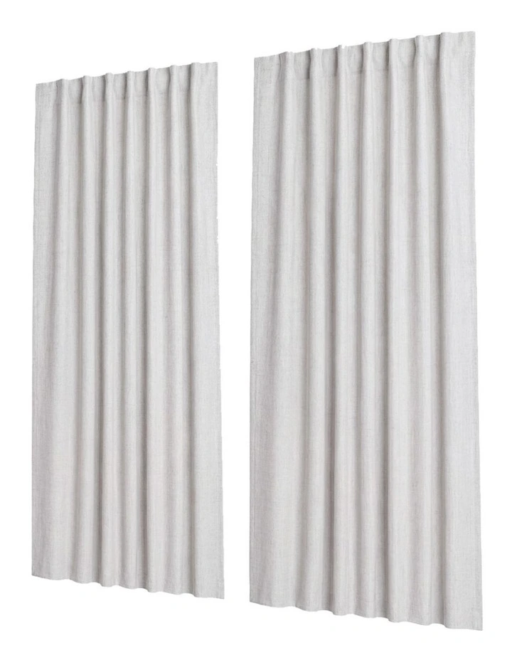 Marlow 2 Panels Blackout Curtains Linen Look Curtain Draperies Window Bedroom image 1