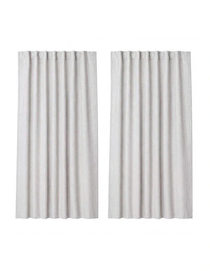 Marlow 2 Panels Blackout Curtains Linen Look Curtain Draperies Window Bedroom image 2