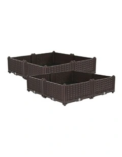 SOGA 2X 160cm Raised Planter Box Vegetable Herb Flower Outdoor Plastic Plants Garden Bed Deepen