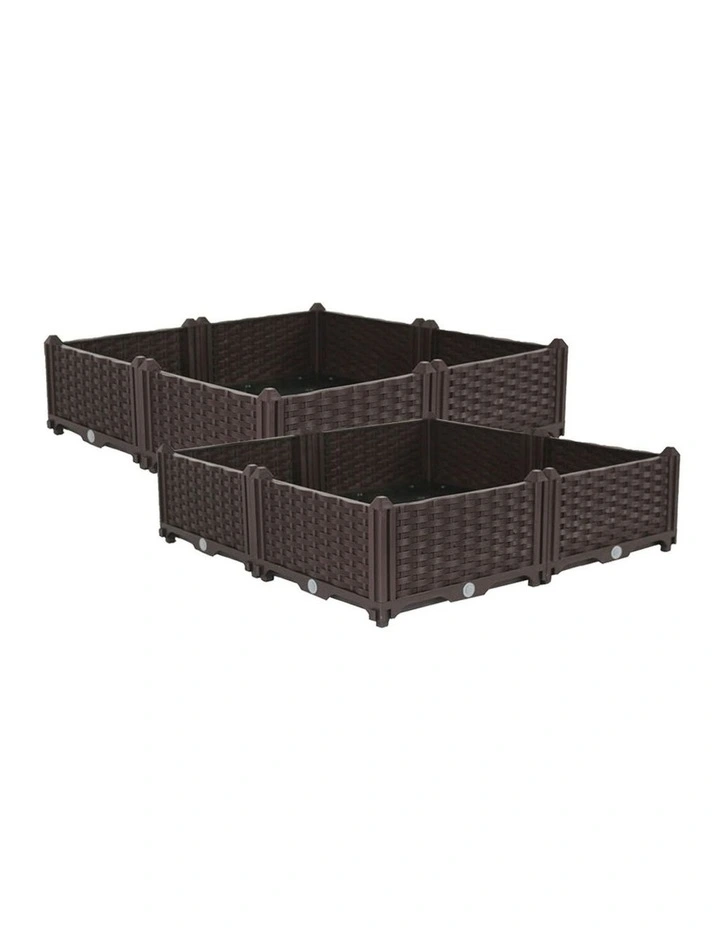 SOGA 2X 160cm Raised Planter Box Vegetable Herb Flower Outdoor Plastic Plants Garden Bed Deepen image 1