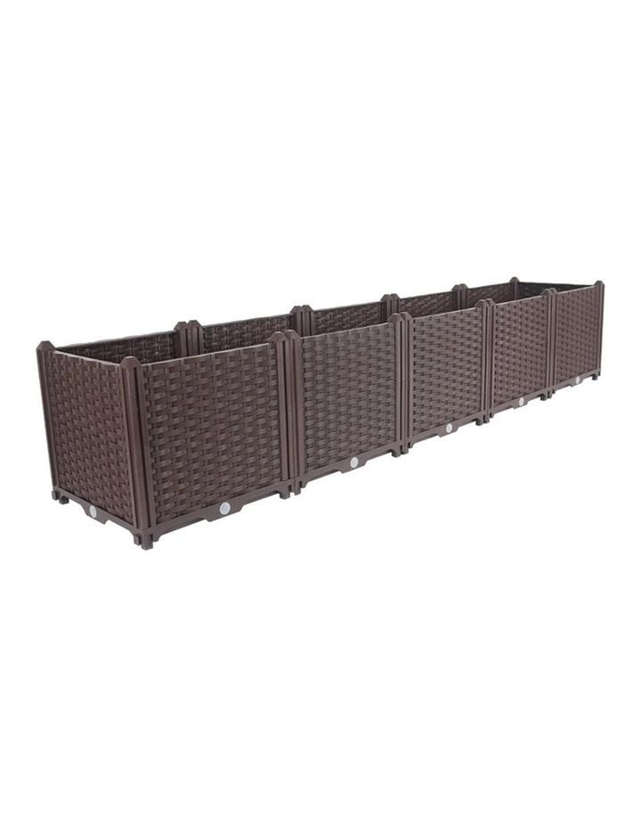 SOGA 200cm Raised Planter Box Vegetable Herb Flower Outdoor Plastic Plants Garden Bed image 1