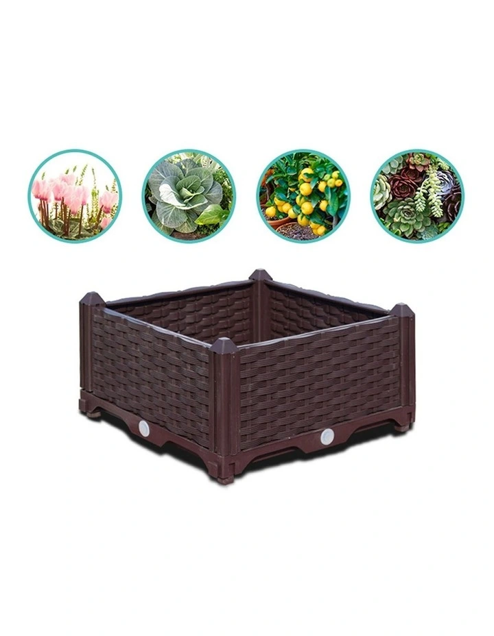 SOGA Raised Garden Bed with Legs 160cm Brown 2 Pack image 4
