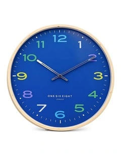 STARLIGHT  Navy Blue 41cm Silent Wall Clock