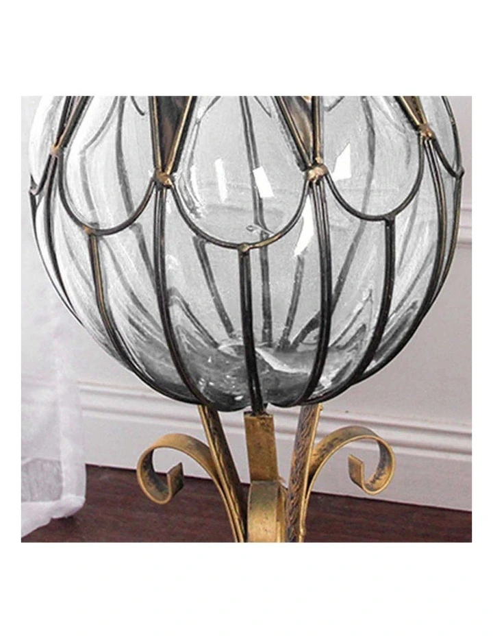 SOGA 85cm Clear Glass Floor Vase with 12 White Artificial Flowers image 5
