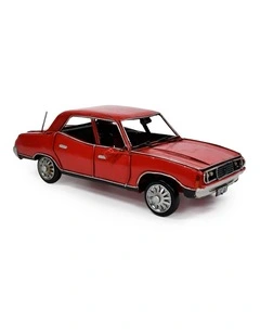 Boyle 26cm 1974 Leyland P76 Car Metal Handmade Ornament Red Vintage Home Decor