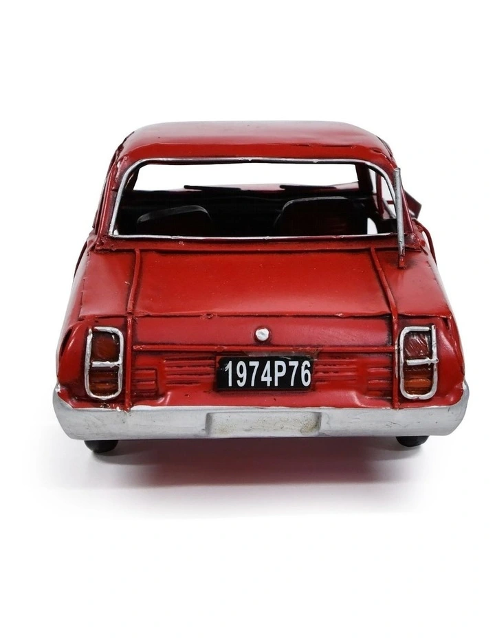 Boyle 26cm 1974 Leyland P76 Car Metal Handmade Ornament Red Vintage Home Decor image 2