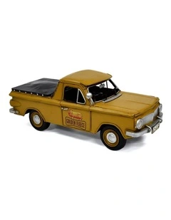 Boyle 30cm Golden Fleece Holden Ute Metal Ornament Yellow Vintage Home Decor
