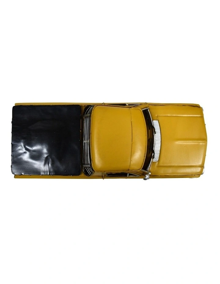 Boyle 30cm Golden Fleece Holden Ute Metal Ornament Yellow Vintage Home Decor image 7
