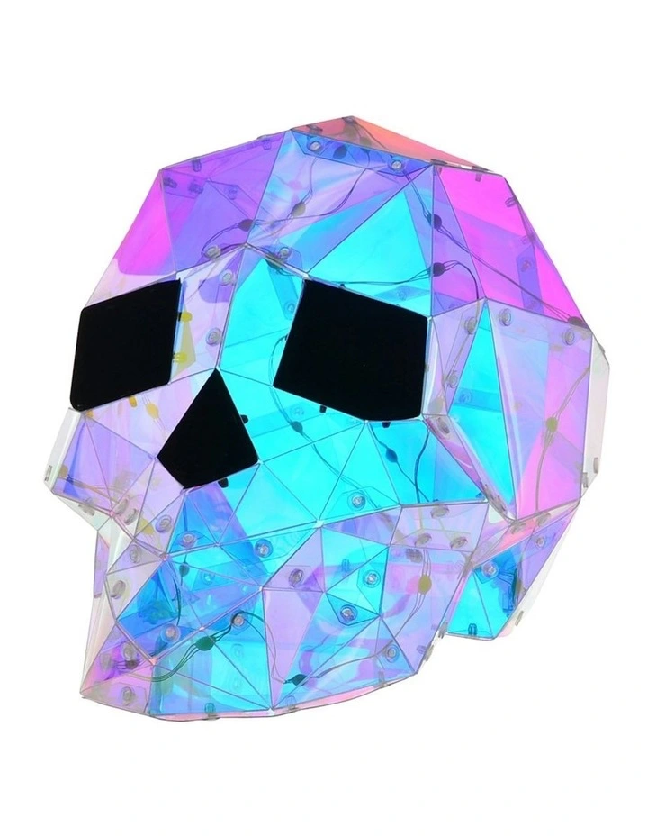 Starlightz LED USB Acrylic Skull Home/Office Halloween Display Decor 29x22cm image 1