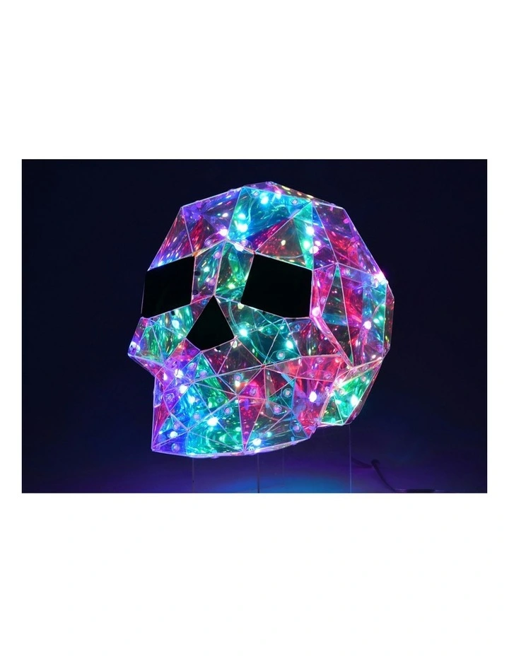 Starlightz LED USB Acrylic Skull Home/Office Halloween Display Decor 29x22cm image 2