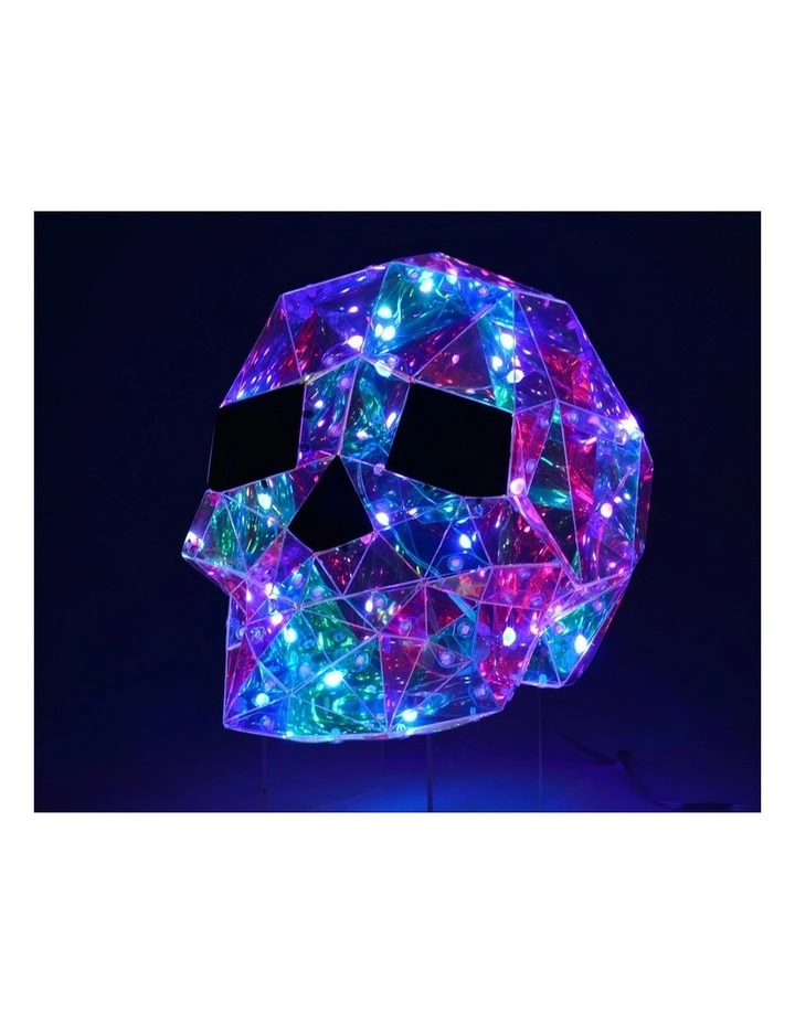 Starlightz LED USB Acrylic Skull Home/Office Halloween Display Decor 29x22cm image 3