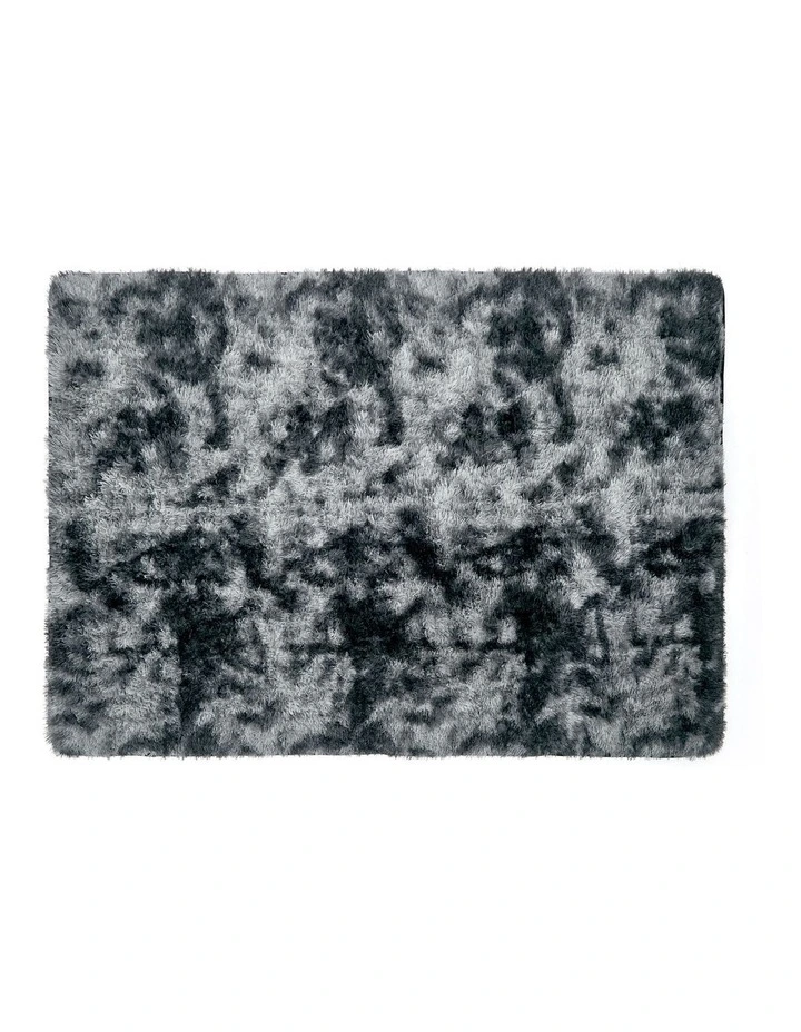 Oikiture Gradient Grey Fluffy Shag Rug Soft Plush Non Slip Floor Mat 200x290cm image 2